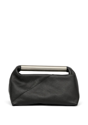 MM6 Maison Margiela metal-handle leather tote bag - Black