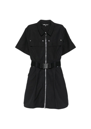 Moose Knuckles zip-up belted mini dress - Black