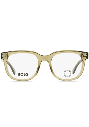 BOSS transparent square-shape glasses - Brown