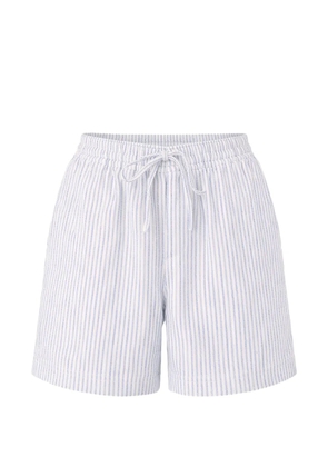 Officine Generale drawstring striped shorts - White