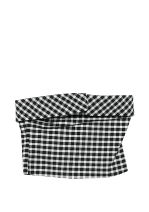 Posse Chiara strapless cotton top - Black