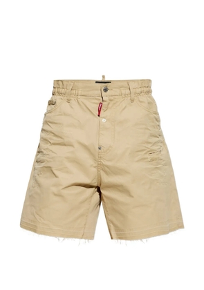 DSQUARED2 distressed-finish shorts - Neutrals