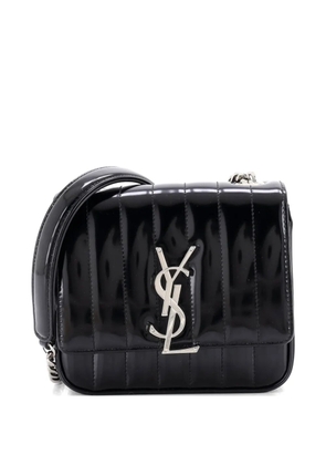 Saint Laurent Pre-Owned Vicky Crossbody Bag Vertical Quilted Patent Small shoulder bag - Black