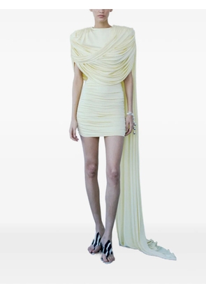 The New Arrivals Ilkyaz Ozel Khara draped mini dress - Yellow