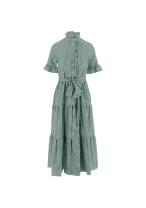 F.It striped-pattern dress - Green