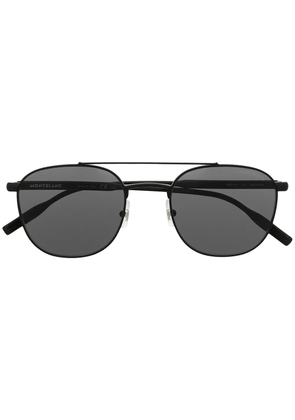 Montblanc round frame sunglasses - Black