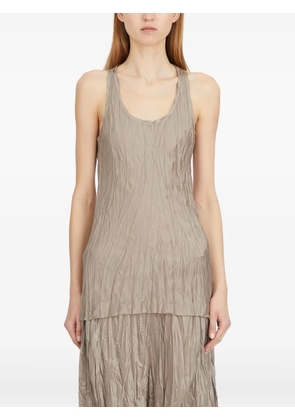 Masnada textured tank top - Neutrals