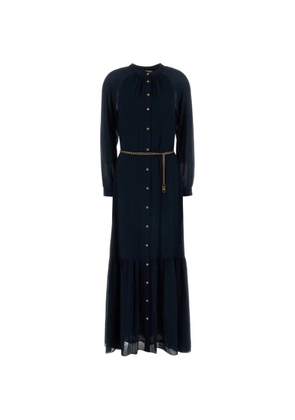 Michael Michael Kors Georgette belted maxi dress - Blue