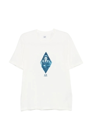 C.P. Company logo-print short-sleeved T-shirt - White