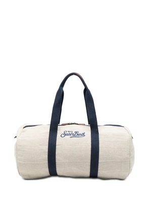 MC2 Saint Barth Jetleg logo-embroidered holdall bag - Neutrals