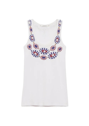 MALIPARMI ribbed tank top - White