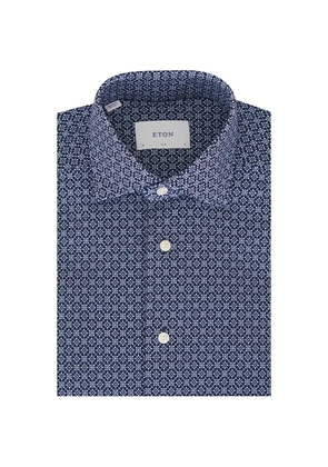 Eton floral-print shirt - Blue
