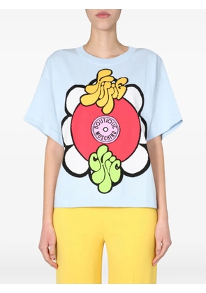 Boutique Moschino round neck print T-shirt - Blue