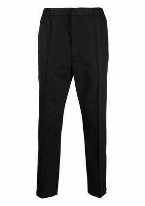 Alexander McQueen logo-strap trousers - Black