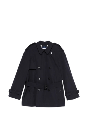 Burberry button belted coat - Blue