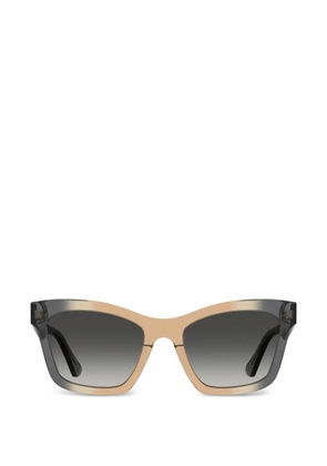 Moschino logo-lettering sunglasses - Grey
