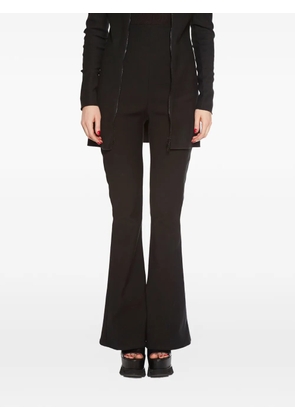 Nostra Santissima high-waist flared trousers - Black