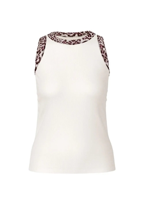 MARCCAIN animal-print ribbed top - Neutrals