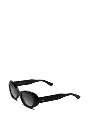 Emmanuelle Khanh Paris oval-frame sunglasses - Black
