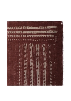 Herno linen scarf - Red