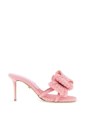 MACH & MACH Le Cadeau woven bow-detail sandals - Pink