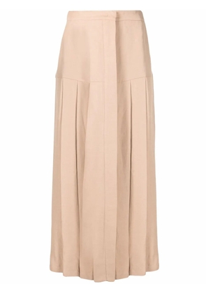 Fabiana Filippi pleated long midi skirt - Neutrals
