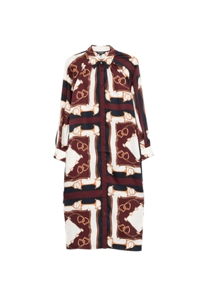 Lauren Ralph Lauren stirrup print shirt midi dress - Brown