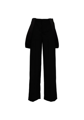 DONDUP Kara suspenders-detail trousers - Black