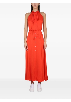 ASPESI sleeveless belted midi dress - Orange