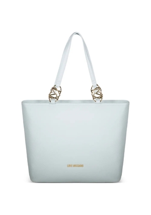 Love Moschino logo-plaque tote bag - Blue