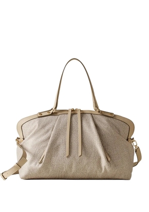 Borbonese medium Frame tote bag - Neutrals