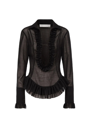 Ludovic de Saint Sernin Duchesse ruffled shirt - Black