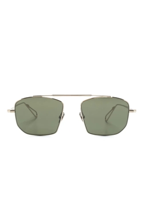 Ahlem square-frame pilot-style sunglasses - Gold