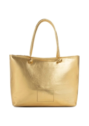 V°73 logo-patch tote bag - Gold