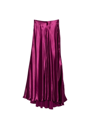 Alberta Ferretti high-waisted long skirt - Purple