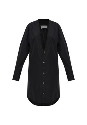 Maison Margiela V-neck shirt dress - Black