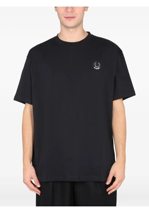 Raf Simons X Fred Perry logo-patch T-shirt - Black
