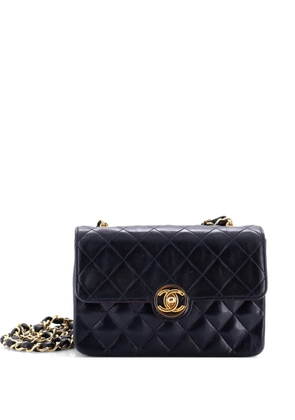 CHANEL Pre-Owned CC Chain Flap Bag Quilted Lambskin Mini crossbody bag - Blue