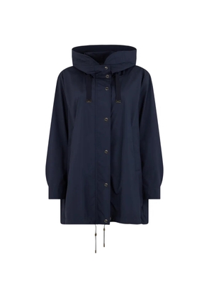 Moorer hooded parka coat - Blue