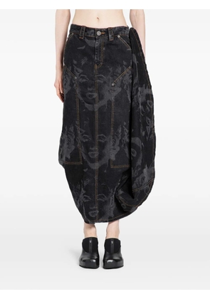 Vaquera Prom denim skirt - Black