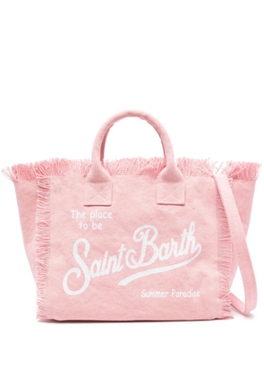 MC2 Saint Barth Colette canvas beach bag - Pink