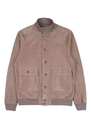 Valstar button-fastening bomber jacket - Neutrals