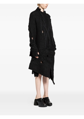 HALOS cables cardi coat - Black