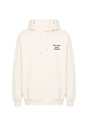 Drôle De Monsieur slogan hoodie sweatshirt - Neutrals