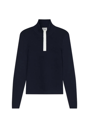 Closed halfzip longsleeve sweater - Blue