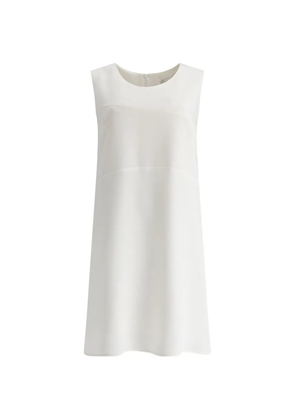 Fit sleeveless mini dress - White