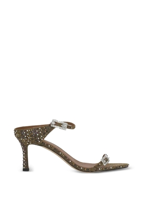 Kurt Geiger London buckled crystal-embellished sandals - Gold