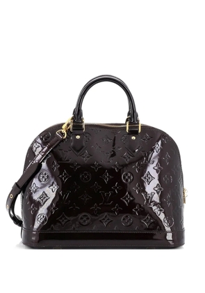 Louis Vuitton Pre-Owned Alma Handbag Monogram Vernis PM satchel - Red
