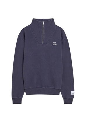 GALLERY DEPT. half-zip cotton sweatshirt - Blue