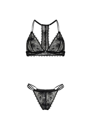 Emporio Armani Eternal lace triangle lingerie set - Black